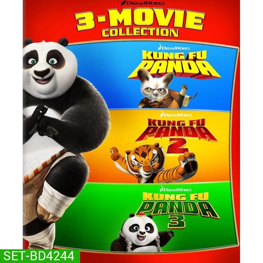 KUNG FU PANDA กังฟูแพนด้า จอมยุทธ์พลิกล็อค ช็อคยุทธภพ ภาค 1-3 Bluray Master พากย์ไทย