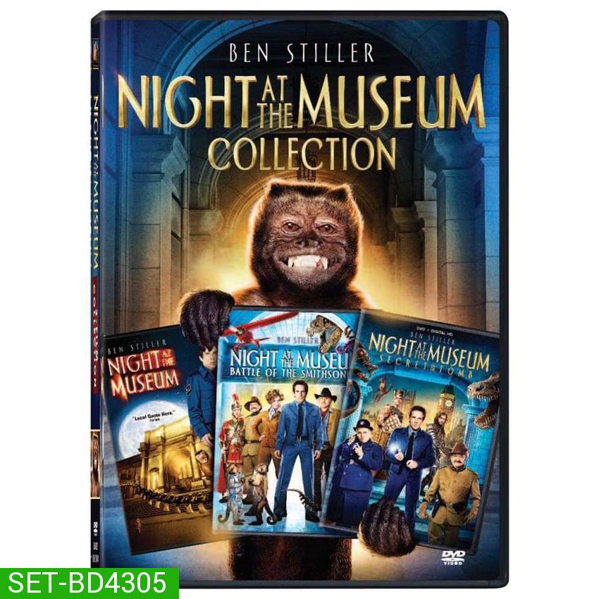 Night At The Museum ไนท์ แอท เดอะ มิวเซียม ภาค 1-3 Bluray Master พากย์ไทย